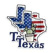 2 Pack Texas State Outline Magnets - USA Patriotic TX State - 5" On Longest Side - Premium Magnet - for Cars, Refrigerators, Toolboxes, Lockers - Made in USA - MAG1102