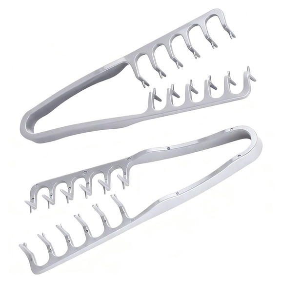 2 Pack Texture Comb for Hair Styling, 2 in 1 Volume Comb with Wide & Fine Teeth, Wide Tooth Comb Root Lifter Hair Styling Tool for Curly Thick Hair, Anti Frizz Design (Grey)