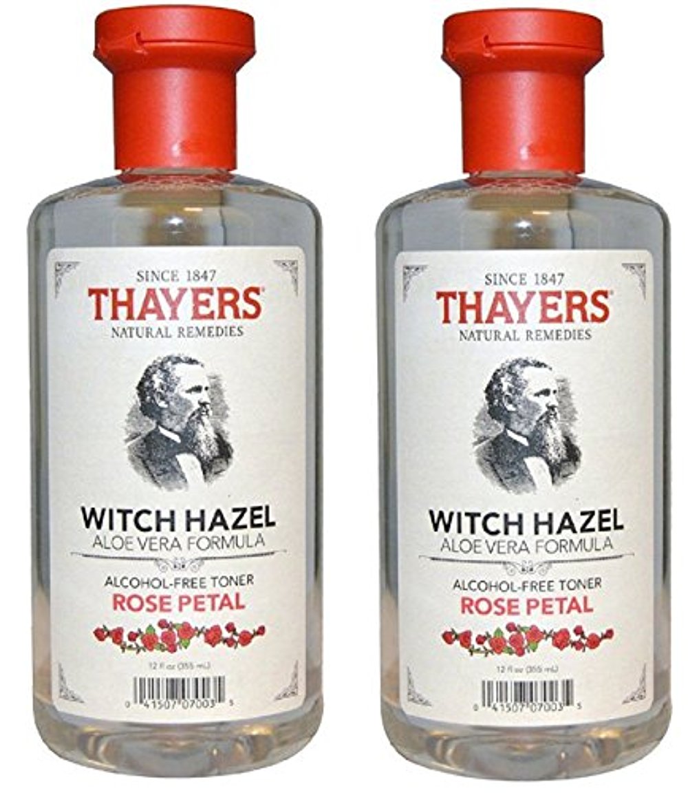 2 Pack - Thayers Witch Hazel Aloe Vera Toner, Rose Petal, 12 fl oz - image 1 of 12