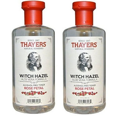 2 Pack - Thayers Witch Hazel Aloe Vera Toner, Rose Petal, 12 fl oz