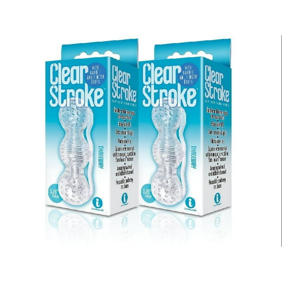 (2 Pack) The 9's, Clear Stroke - Threeway, Masturbator