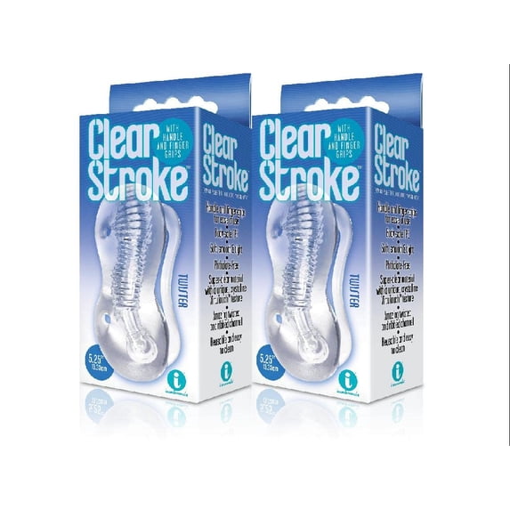 (2 Pack) The 9's, Clear Stroke - Twister, Masturbator