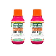 2 Pack - TheraBreath Anticavity Fluoride Mouthwash, Sparkle Mint, Travel Size, 3 fl oz