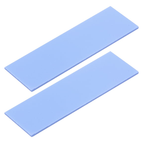 2 Pack Thermal Pad  3.6W/m.K Insulated Silicone Cooling Pads 70x22x1mm for Laptop Computer Radiator, Blue