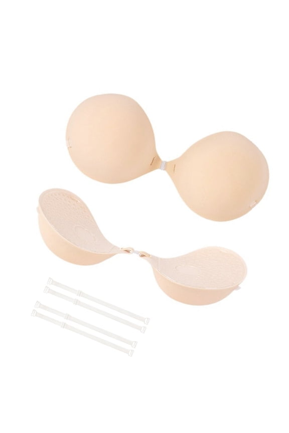 2 Pack Thickened Cups Nipple Covers For Women Invisible Adhesive Strapless Bras Push Up Breast Pads Nipple Pasties