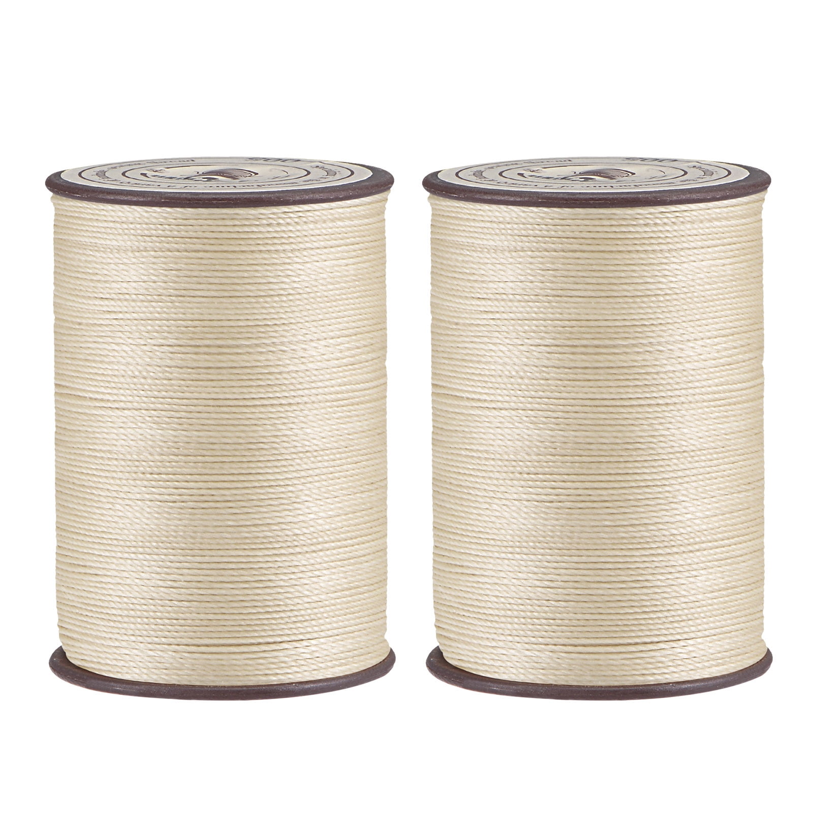 2 Pack Thin Waxed Thread 137 Yards 0.55mm Polyester String Cord