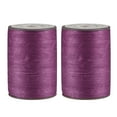 thumbnail image 1 of 2 Pack Thin Waxed Thread 137 Yards 0.55mm Polyester String Cord for Machine Sewing Hand Quilting Weaving, Violet, 1 of 5