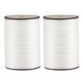 thumbnail image 1 of 2 Pack Thin Waxed Thread 175 Yards 0.45mm Polyester String Cord for Machine Sewing Hand Quilting Weaving, Pearl, 1 of 5