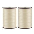 thumbnail image 1 of 2 Pack Thin Waxed Thread 93 Yards 0.65mm Polyester String Cord for Machine Sewing Hand Quilting Weaving, Linen, 1 of 5