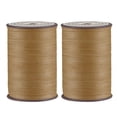 thumbnail image 1 of 2 Pack Thin Waxed Thread 93 Yards 0.65mm Polyester String Cord for Machine Sewing Hand Quilting Weaving, Pastel Brown, 1 of 5