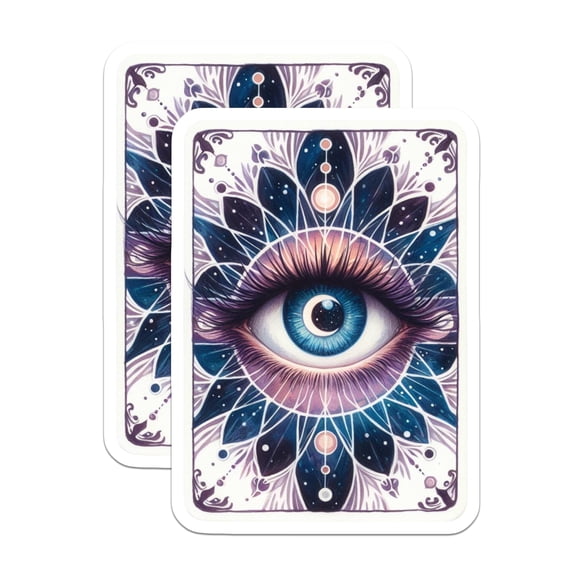 (2 Pack) Third Eye Magnets - Spiritual Decor - Celestial Fridge Magnets - 5" On Longest Side - Premium Magnet - for Cars, Refrigerators, Toolboxes, Lockers - Made in USA - MAG15207