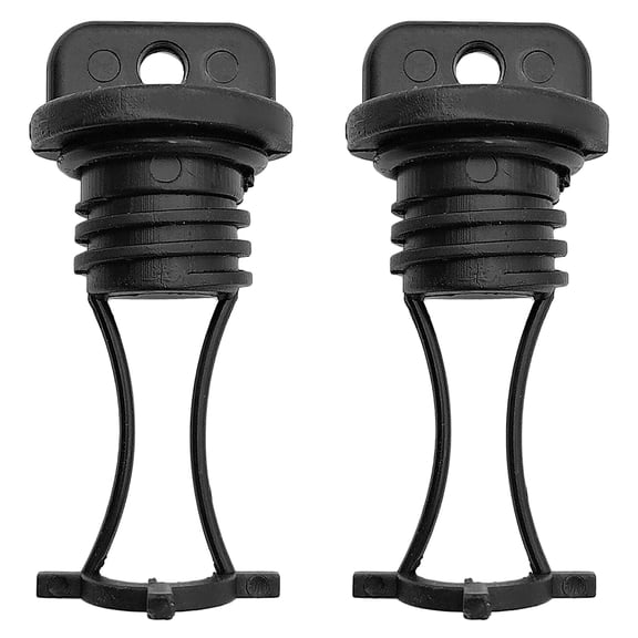 2-Pack Threaded Kayak Drain Plugs, Nylon Scupper Plug Hull Drain Stopper Bung for Kayaks, Canoes and Small Boats