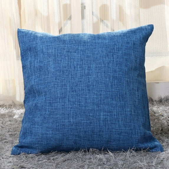 2 Pack Throw Pillow Covers 18x18 inch, Blue Pillow Covers for Bed Room Living Couch Home Dercoration