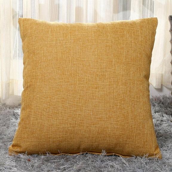 2 Pack Throw Pillow Covers 18x18 inch, Yellow Pillow Covers for Bed Room Living Couch Home Dercoration