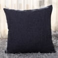 thumbnail image 1 of 2 Pack Throw Pillow Covers 22x22 inch, Black Pillow Covers for Bed Room Living Couch Home Dercoration, 1 of 5