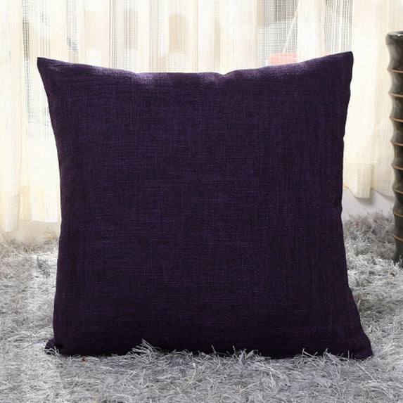 2 Pack Throw Pillow Covers 22x22 inch, Purple Pillow Covers for Bed Room Living Couch Home Dercoration