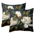 thumbnail image 1 of 2 Pack Throw Pillow Covers Giant Magnolias Flower Decorative Pillow Cases Home Decor Square 18x18 Inches Pillowcases, 1 of 7