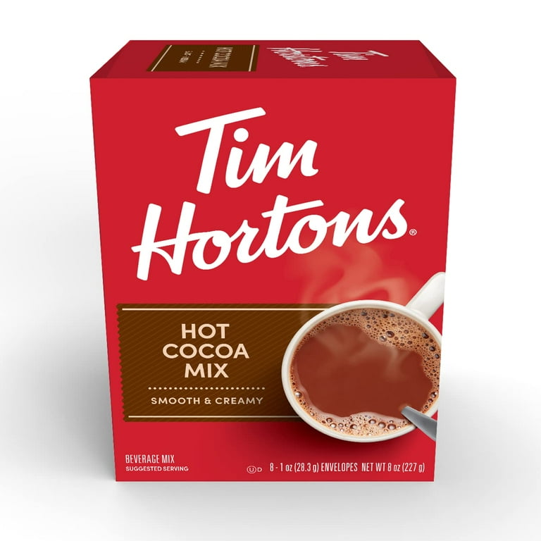 2 Pack-Tim Hortons Hot Cocoa Mix Packets, Smooth & Creamy, 8 Count