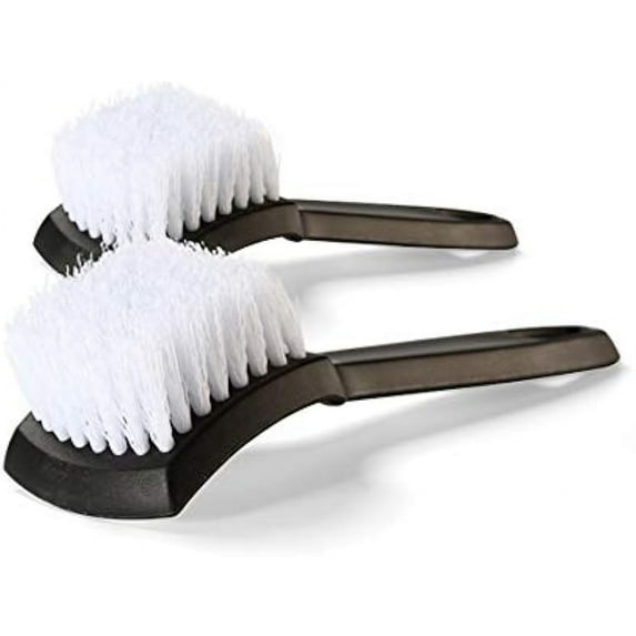 2 Pack Tire Brush, Stiff Bristle Wheel Cleaning Brush. Car Carpet Brush, Detail Brush