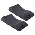 thumbnail image 1 of 2-Pack Tire Saver Ramps, Hard Plastic Anti-Slip Wheel Ramps, Black, 1 of 11