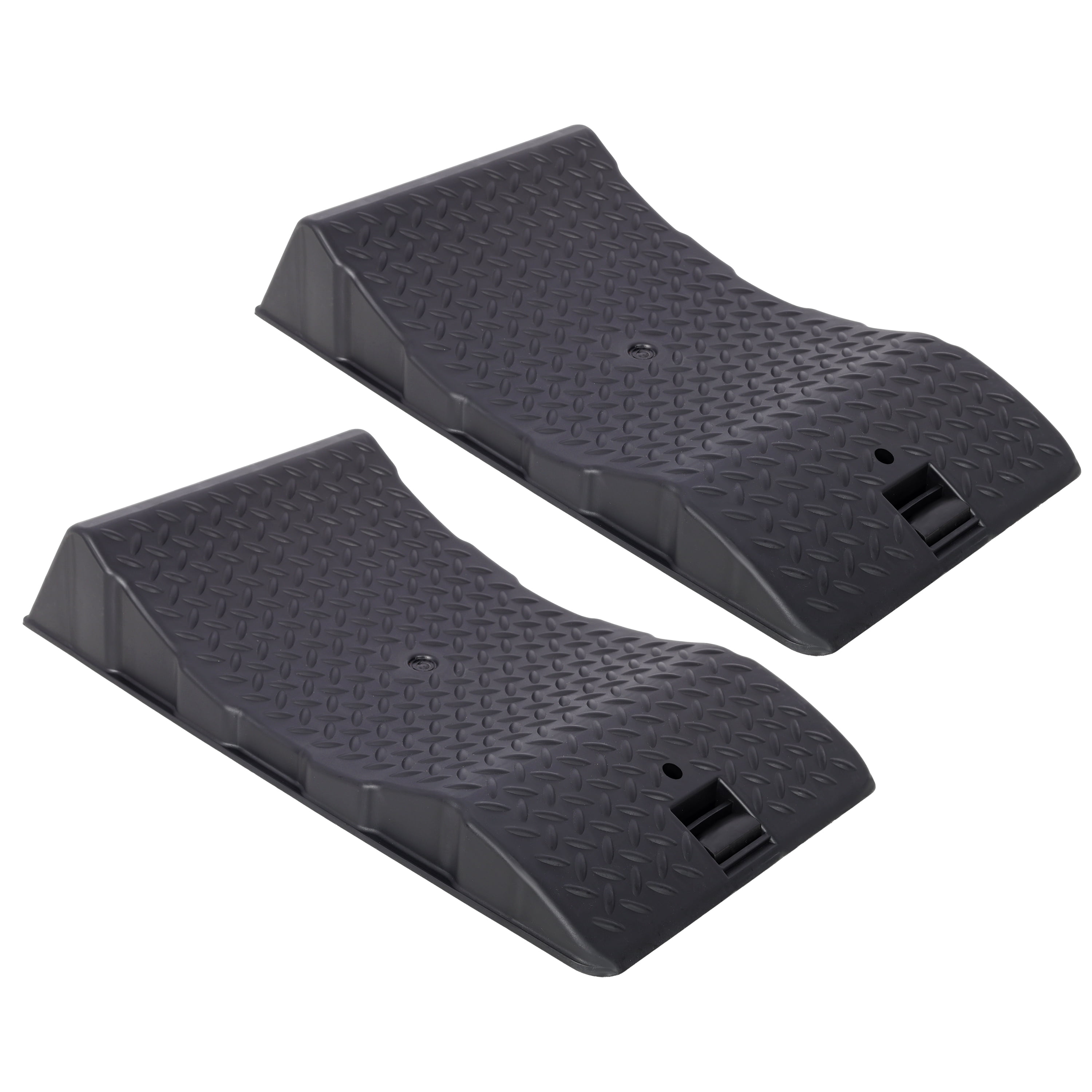 Tire Rotation Ramps 2 Pack Tire Saver Ramps in Black with Anti-Slip Hard Plastic Design for ...