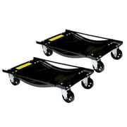 2 Pack Tire Wheel Dollies Vehicle Car Auto Dollies Repair Mover, 1000 Lbs