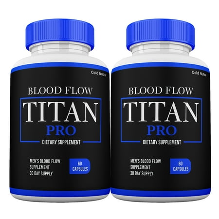 (2 Pack) Titan Pro Pills, Max Performance Titan Pro Capsules High Potency Formula for Men, 2 Month Supply