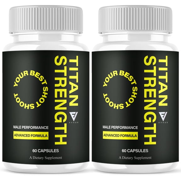 (2 Pack) Titan Strength Male Performance, Titan Strength Advanced Formula (120 Capsules)