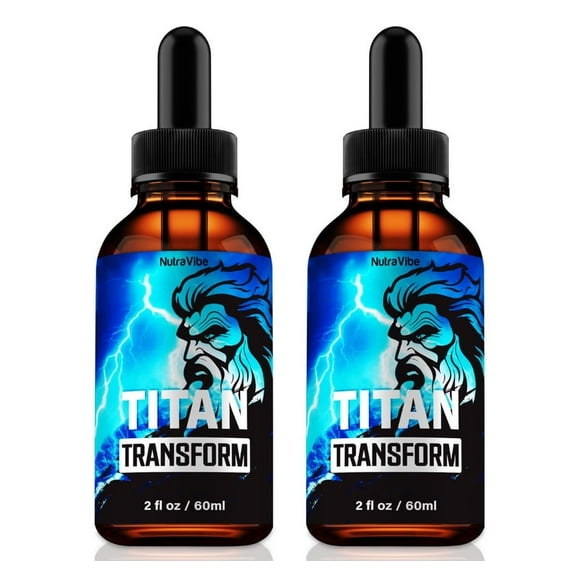 (2 Pack) Titan Transform Drops Official TitanTransform ME All-Natural Liquid for Physical Health & Well-Being, Gomitas for Energy, Vitality & Wellness Support, Reviews (60 Servings)