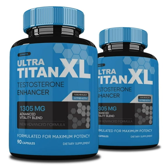 (2 Pack) Titan XL Supplement Advanced Formula, Titan XL Pills For Men, 180 Count