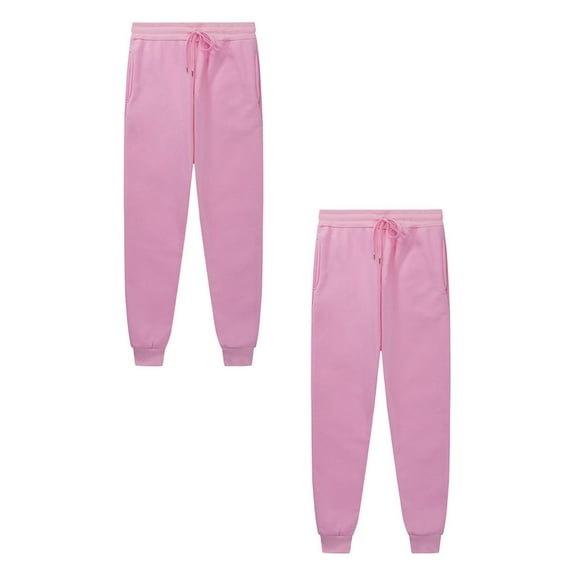 2-Pack Toddler Sweatpants Athletic Pants for Girls with Pockets Drawstring Loose Fit Pink Sweatpants Sweatpants Boys 2-3 Years