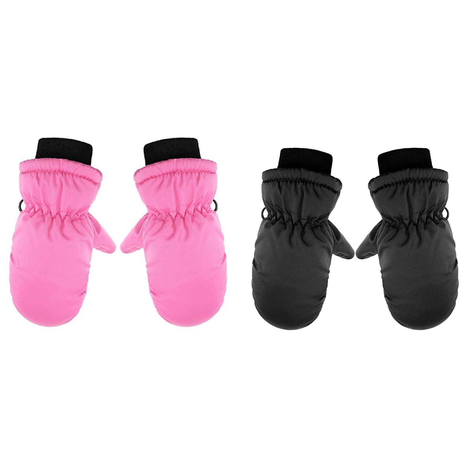 QKURT Kids Snow Gloves, Children Skiing Gloves Winter Windproof Waterproof Thermal Warm Fleece Lined Snowboard Glove Non Slip Outdoor Sports Mittens 2