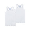 thumbnail image 1 of 2 Pack Toddler Tank Tops Girls White Tank Top Pack Racerback Kids Tank Tops Undershirt for Dance, Gymnastics Clothes For Girls, 1 of 7