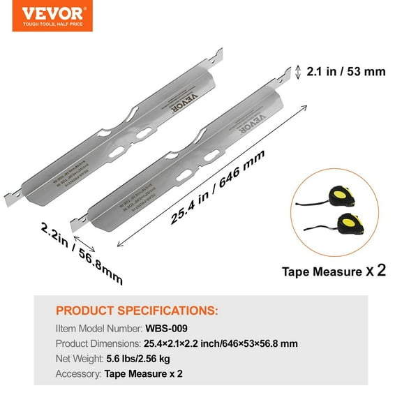 2-Pack Toe Alignment Plates, Stainless Steel Wheel Alignment Tool for Accurate Toe Angle Measurement, Includes 2 Measuring Tapes and Conversion Chart Vehicle Wheel Alignment Kit