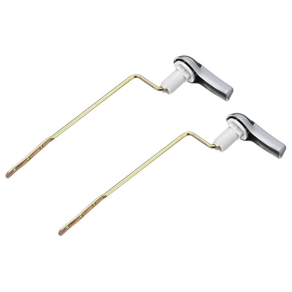 2 Pack Toilet Handle Replacement Side Mount Toilet Flush Trip Lever, ABS Brass