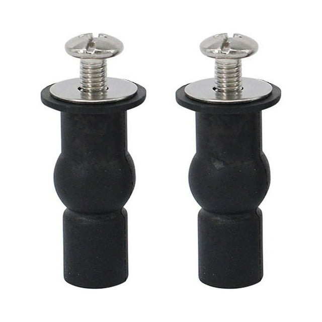 2 Pack Toilet Seat Screws Hinges Expanding Rubber Top Nuts Fixings WC