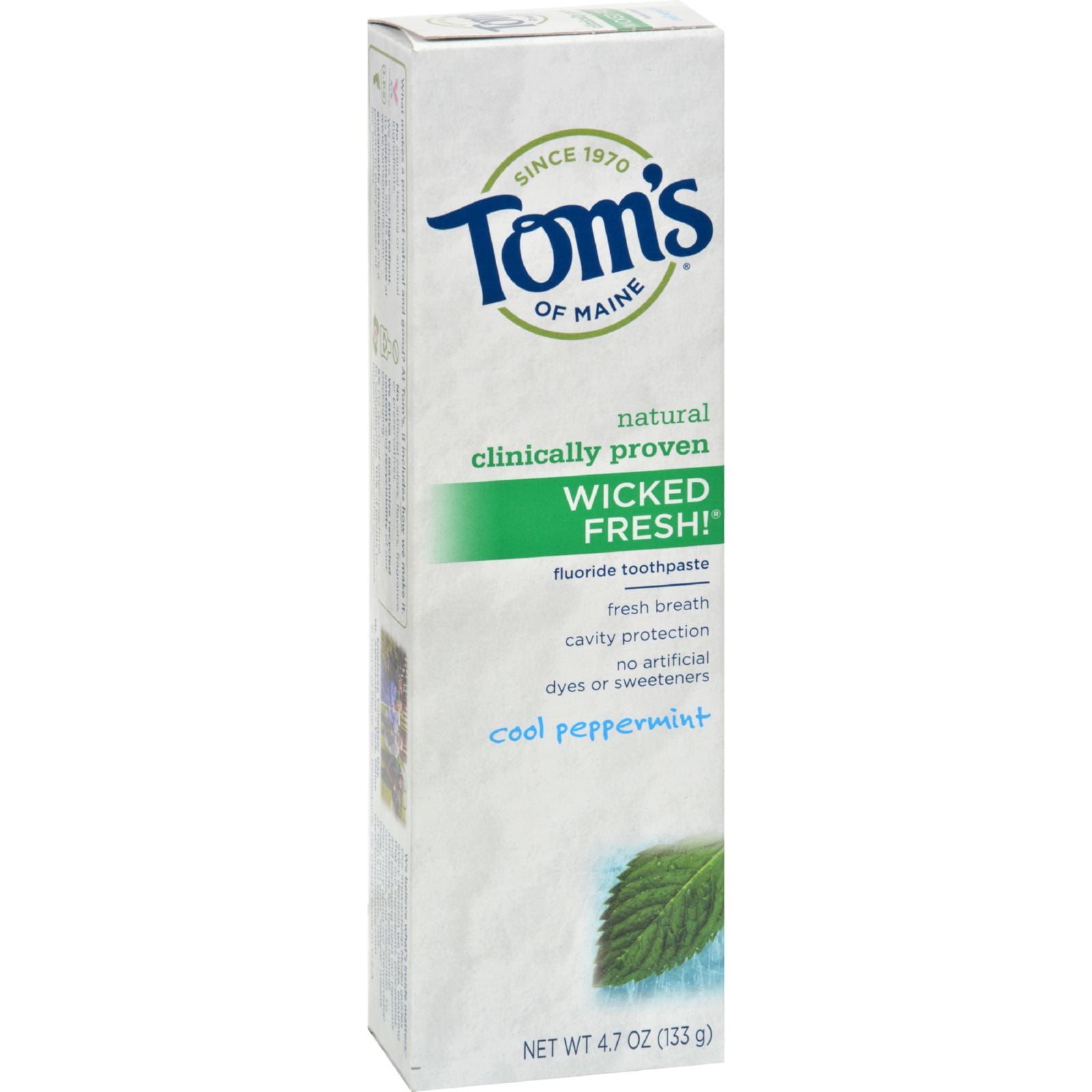2 Pack - Tom's of Maine Natural Wicked Fresh Fluoride Totohpaste Cool Peppermint 4.70 oz