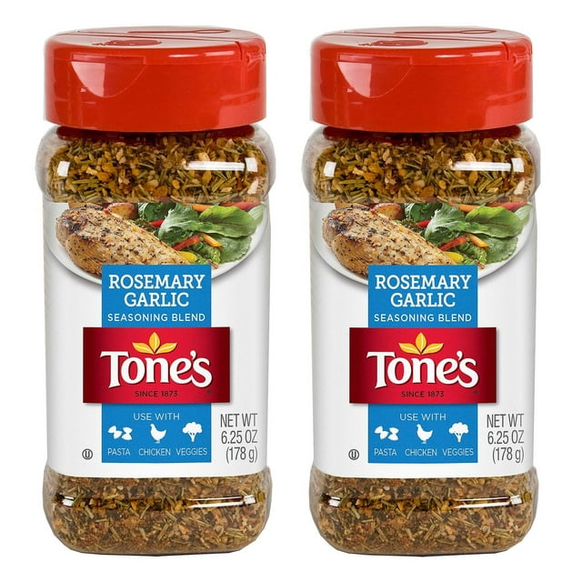 2 Pack Tone's Rosemary Garlic Seasoning 6.25 oz