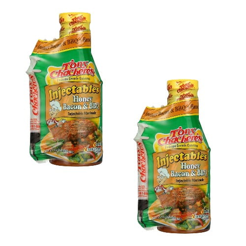 ( 2 Pack ) Tony Chachere's Honey Bacon & BBQ Injectable Marinade 16.00 ...