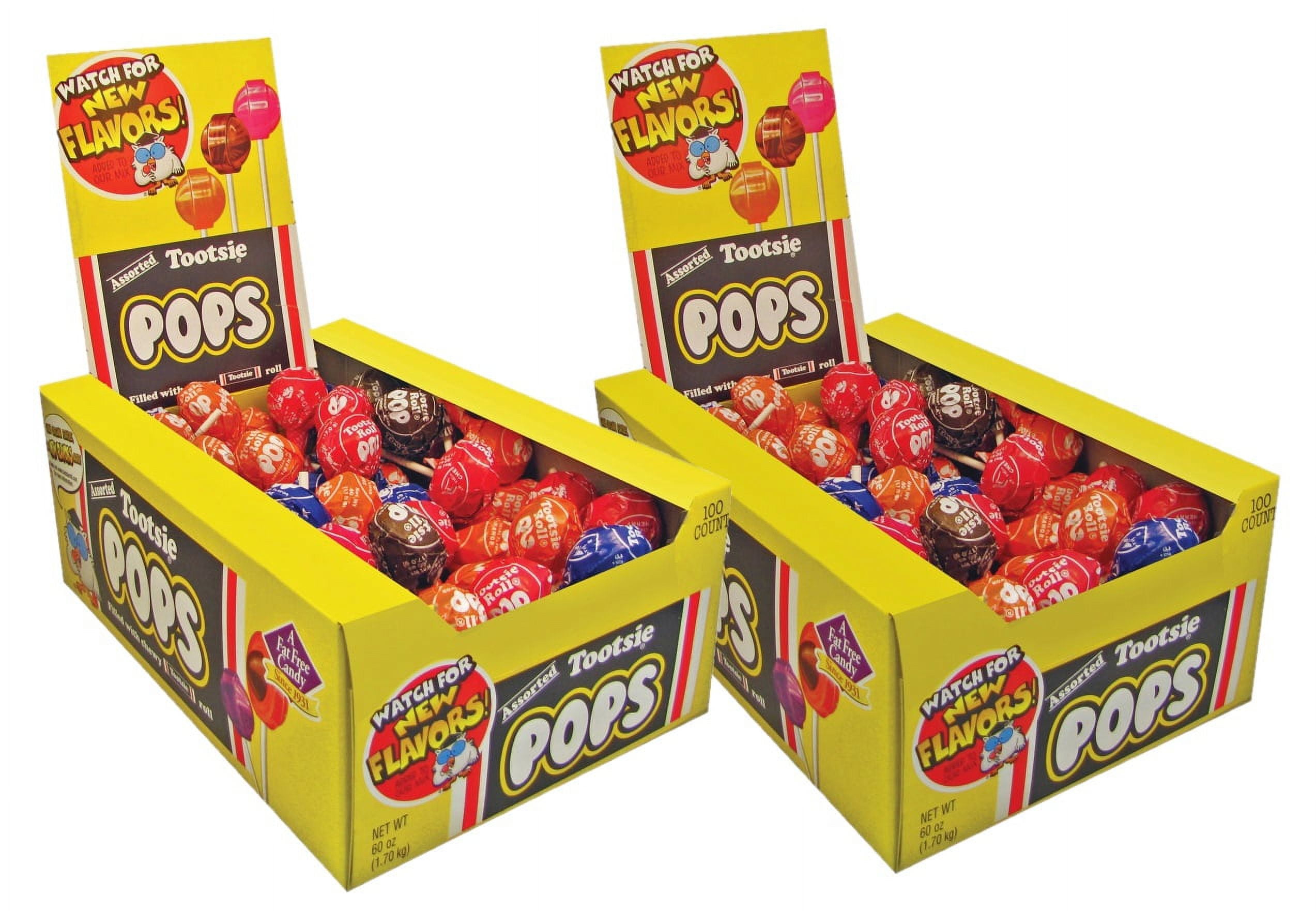 2 Pack Tootsie Assorted Flavors Candy Center Pops (60 oz., 100 ct