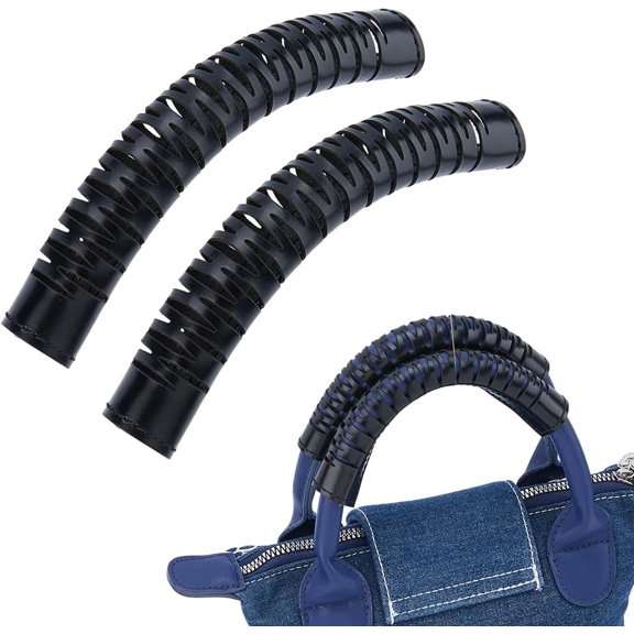 2 Pack Top Grain Cowhide Leather Bag Handle Wrap Covers, Adjustable Hook Loop Grip Protector Straps for Purse Tote Luggage Suitcase(wwx)