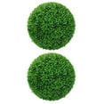 thumbnail image 1 of 2 Pack Topiary Balls Artificial Outdoor, Peanut Leaves Balls, 15 In (38 cm) Diameter, Realistic Greenery, Year-Round Decor, Easy Installation, 1 of 5