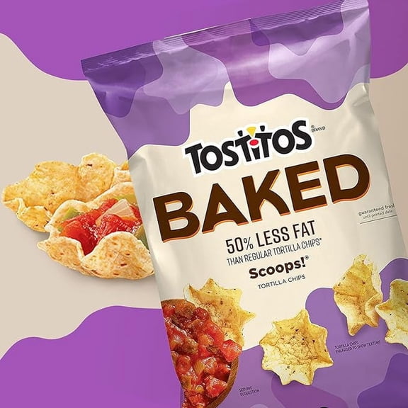 2 Pack Tostitos Oven Baked Scoops! Tortilla Chips, 6.25 Oz