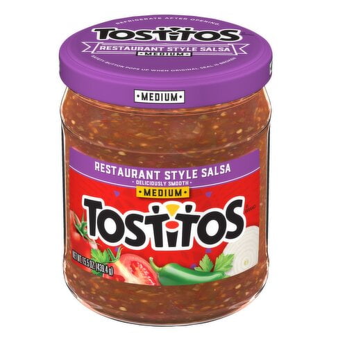 2 Pack - Tostitos Salsa Restaurant Style Medium 15.5 oz Package May Vary