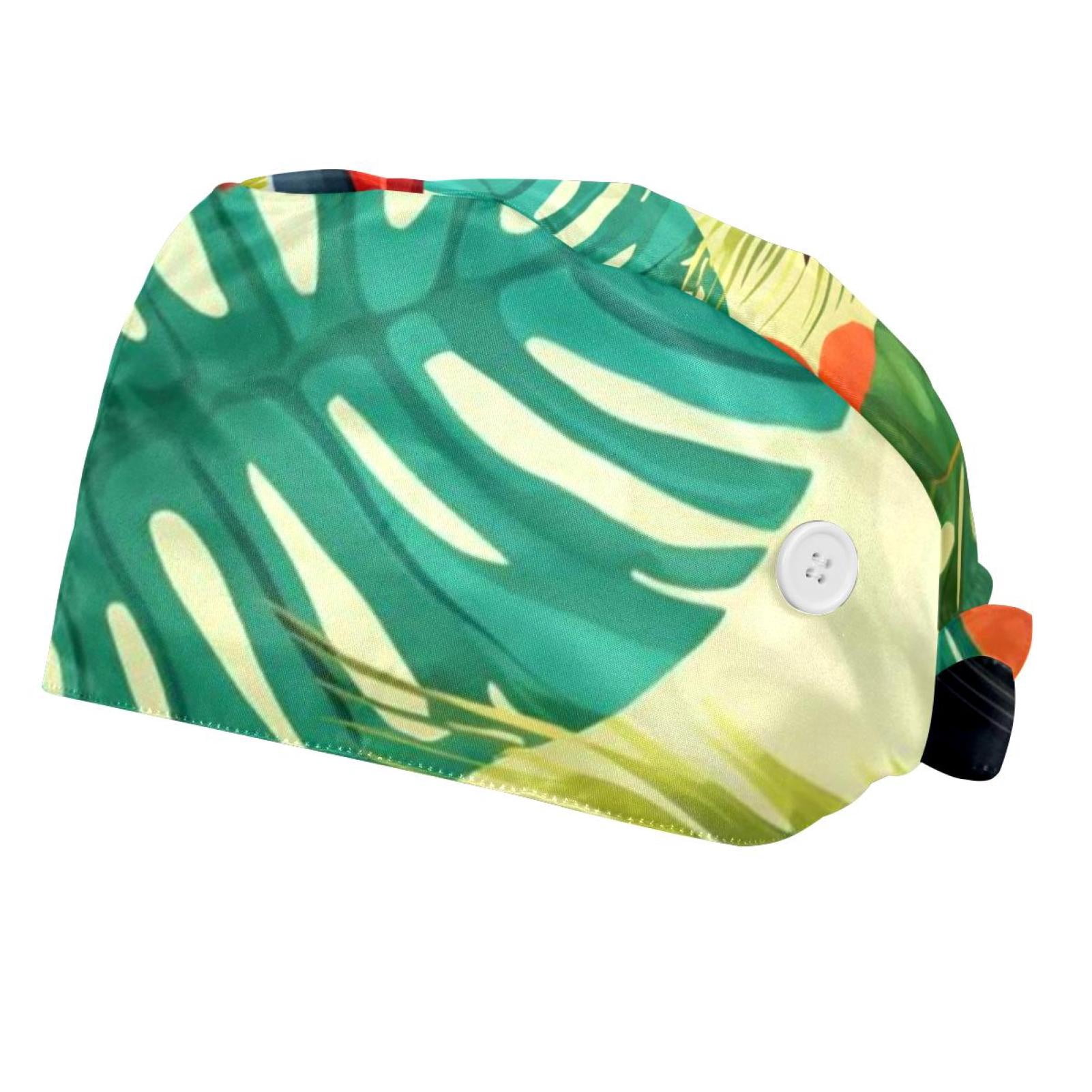SATINIOR 5 Pieces Bouffant Cap With Buttons Unisex - View #5