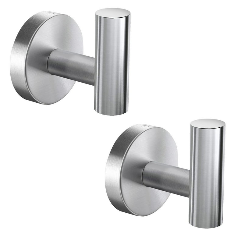 NEWEEN Pack Towel Hooks Wall Mounted Brushed Nickel SUS304