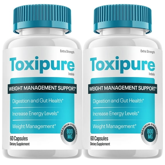 (2 Pack) Toxipure Weight Management Capsules, Maximum Strength to Support Healthy & Steady Weight Management, Advanced Formula Toxi Pure Dietary Supplement (120 Capsules)
