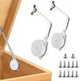 2 Pack Toy Boxes Hinges Soft Close Lid Support Hinges Chest Hinges for
