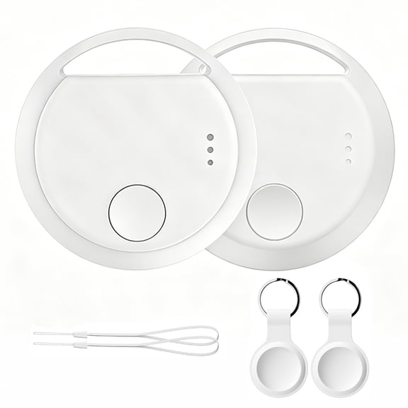 2 Pack Tracker Tags Pair with Apple Find My (iOS Only) Bluetooth Air Smart Tags Key Finder Item Locator Waterproof Finder Worldwide Tracking for Pets Wallet Backpack Dogs Luggage