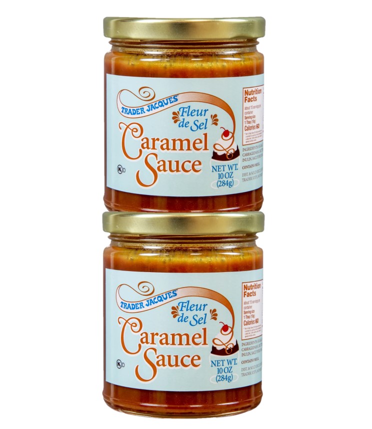 2 Pack Trader Joe's Fleur de Sel Caramel Sauce, 10 oz